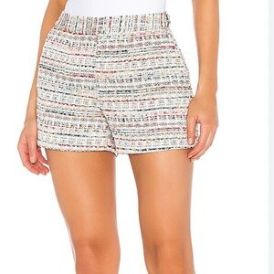 L'AGENCE Multicolor Tweed Women Shorts